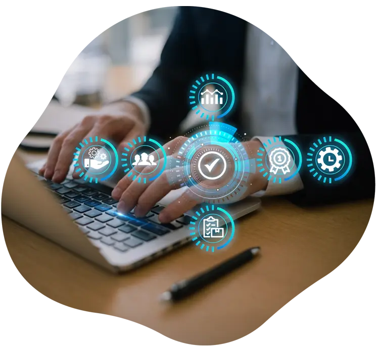 Cloud hosting services illustration